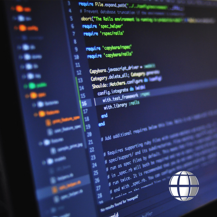 Pantalla de computadora mostrando código de data. 